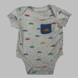 Baby Onesie with Car Print 3M